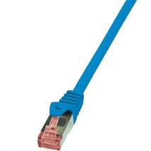 Logilink CQ2036S 1m Cat6 S/FTP dupla árnyékolású kék patch kábel
