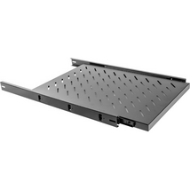 NET 19" kihúzható polc/tálca 1U/465X750mm, maximum terhelhetőség 60kg, fekete