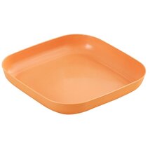 TOO KT-122 5db-os vegyes színekben búzaszalma műanyag négyzetes tányér szett, 20×3cm