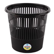 Rácsos fekete 16l-es 315x305mm műanyag papírkosár