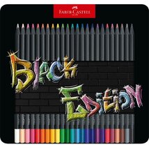 Faber-Castell Black Edition 24 db-os klt fekete test fém dobozban színes ceruza készlet