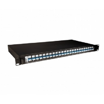 LEGRAND optikai patch panel kihúzható 24xLC duplex (24xFO szál beköthető) monomódusú LCS3