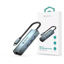 Devia ST387982 Leopard Series 5 V3 Type-C/USB 3.1/RJ45/3xUSB 3.0 HUB