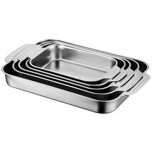 TOO KT-300 Fémtálca fogóval 36.5 x 22 x 8 cm