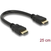 DELOCK kábel HDMI male / male összekötő 4K 25cm DELOCK kábel HDMI male / male összekötő 4K 25cm