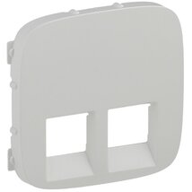 Legrand 755425 Valena Allure fehér 2xRJ11/RJ45 aljzat burkolat Legrand 755425 Valena Allure fehér 2xRJ11/RJ45 aljzat burkolat