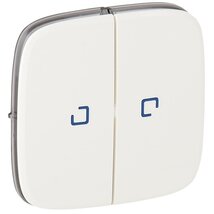 Legrand 755225 Valena Allure fényjelzős fehér kettős kapcsoló burkolat
