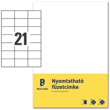 Avery ZF301-10 70x42,3mm nyomtatható fehér füzetcímke