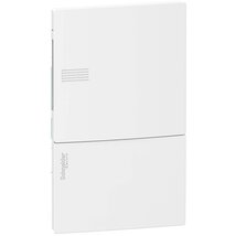 Schneider MIP22104 MINI PRAGMA1x4 modul/PEN sín/teli ajtó/fehér komplett süllyesztett kiselosztó