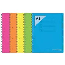 Orna Pro PP A4 120 lapos vonalas vegyes színű spirálfüzet